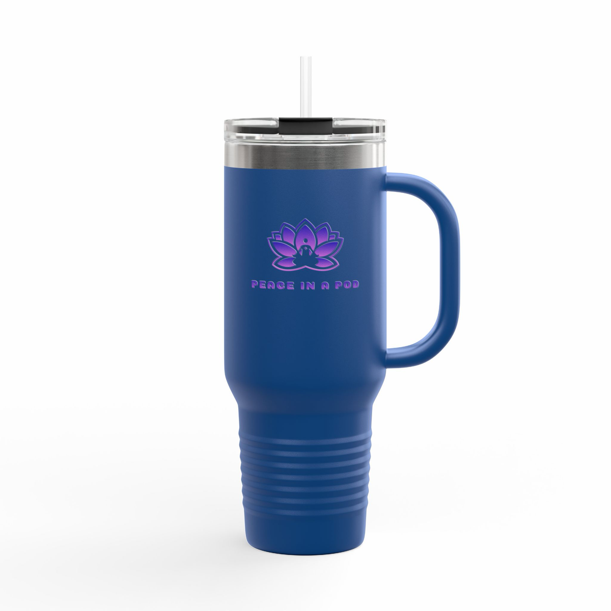 Serene Inspirational Peace in Pod "I am the light!" Insulated Travel Mug - 40oz for Mindfulness on the Go
