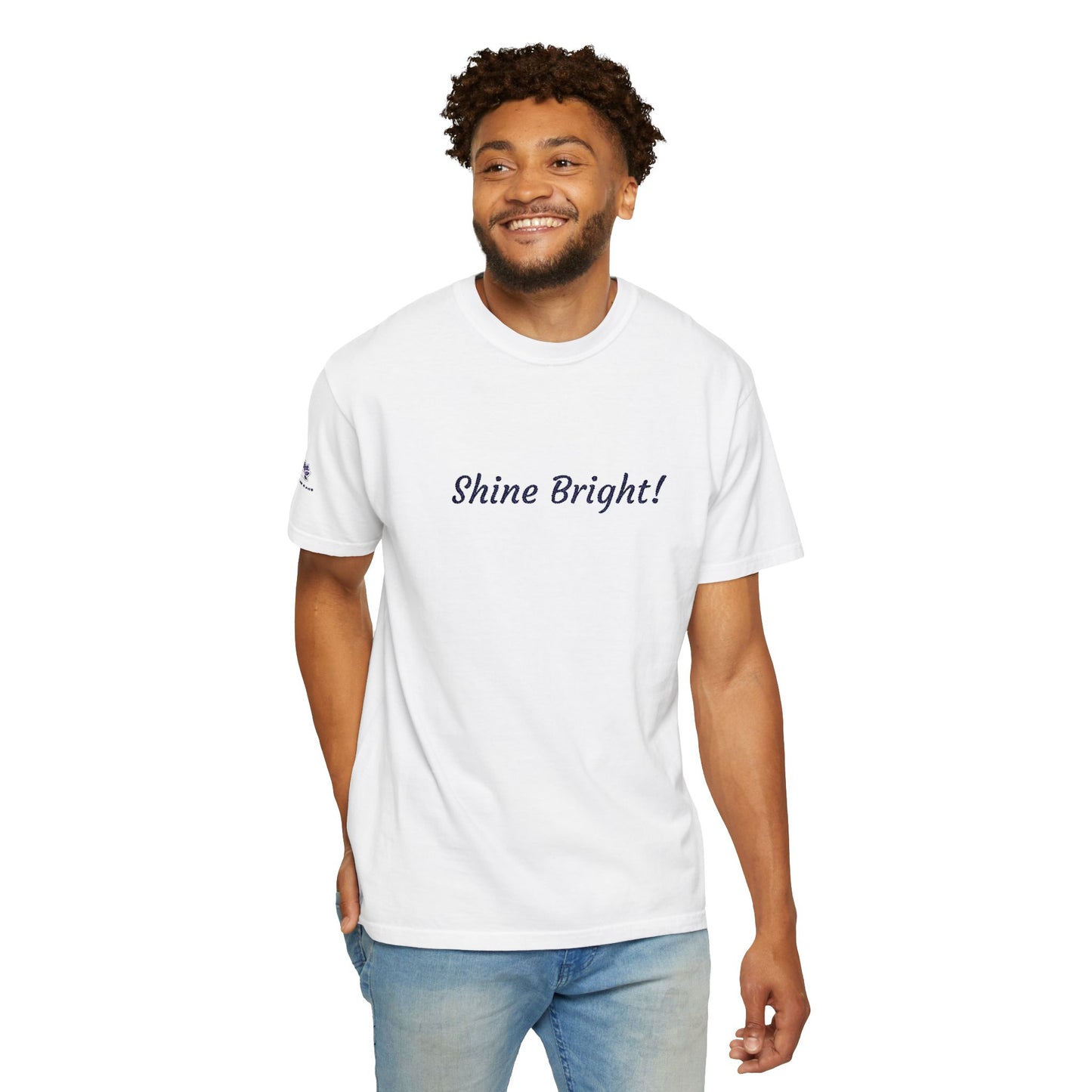 Shine Bright! Inspirational Peace in a Pod Embroidered T-Shirt