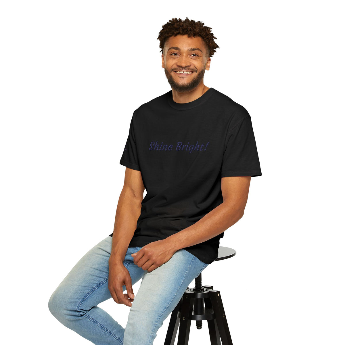 Shine Bright! Inspirational Peace in a Pod Embroidered T-Shirt