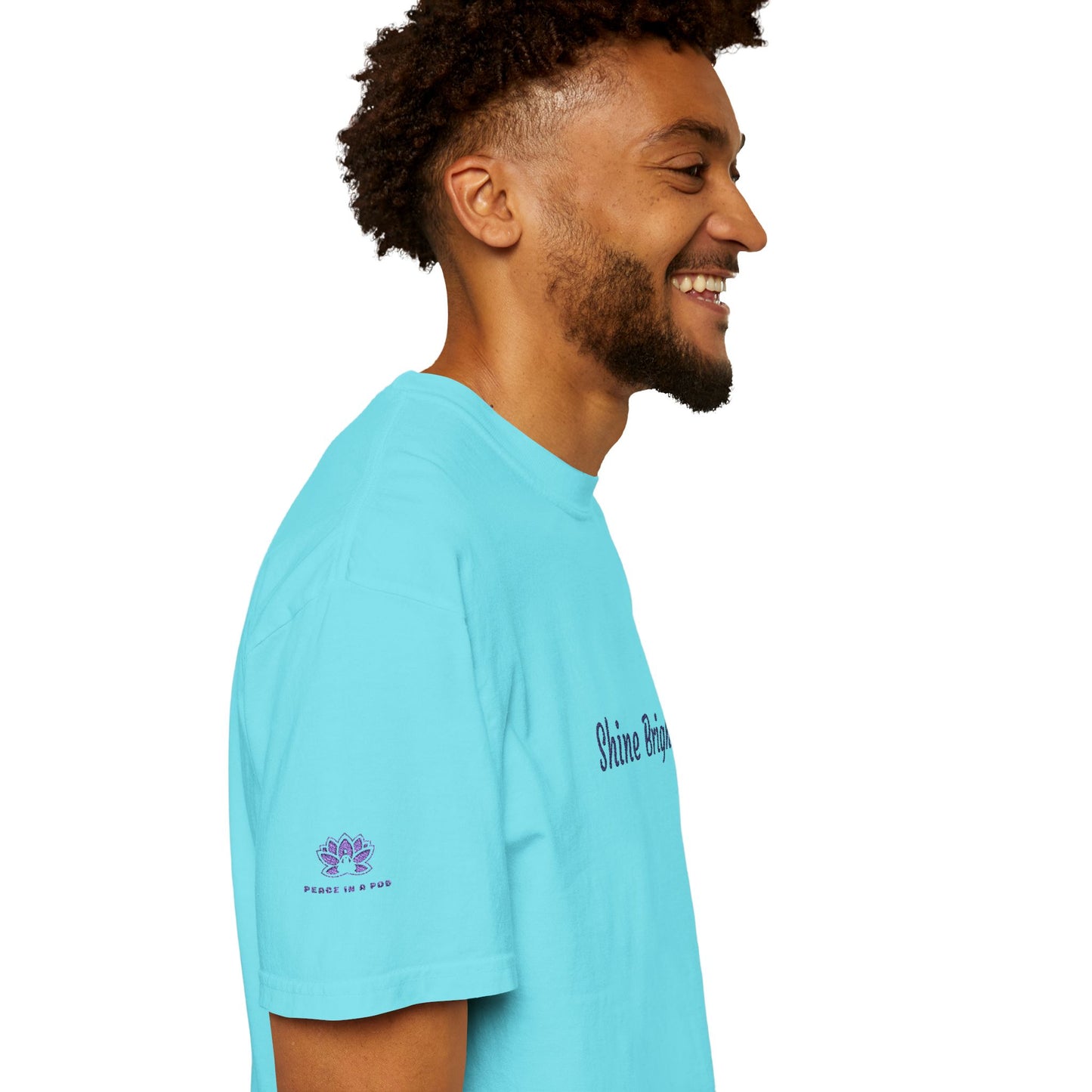 Shine Bright! Inspirational Peace in a Pod Embroidered T-Shirt