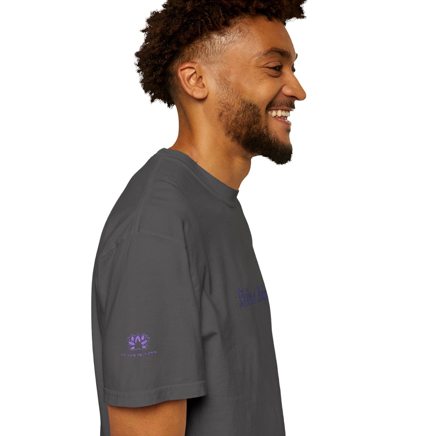 Shine Bright! Inspirational Peace in a Pod Embroidered T-Shirt