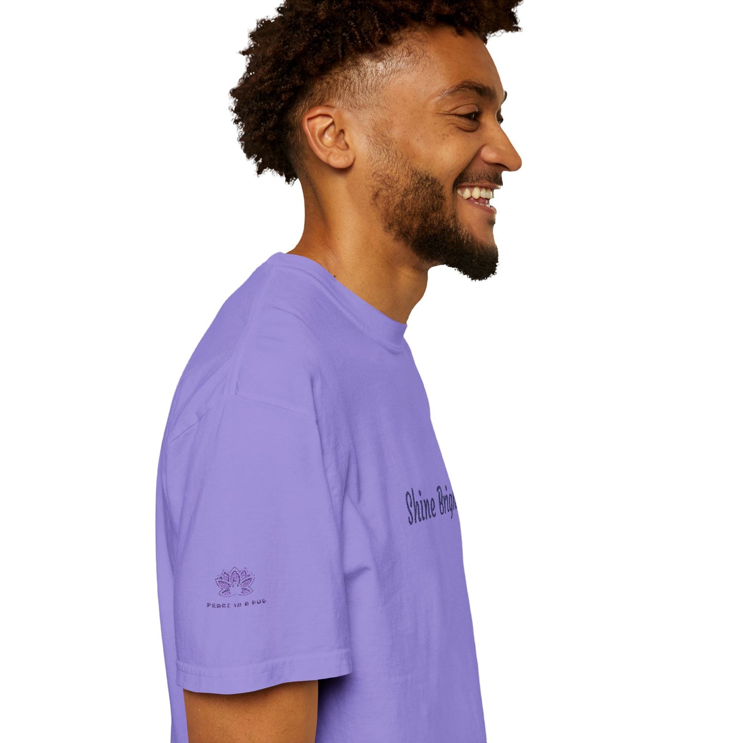 Shine Bright! Inspirational Peace in a Pod Embroidered T-Shirt