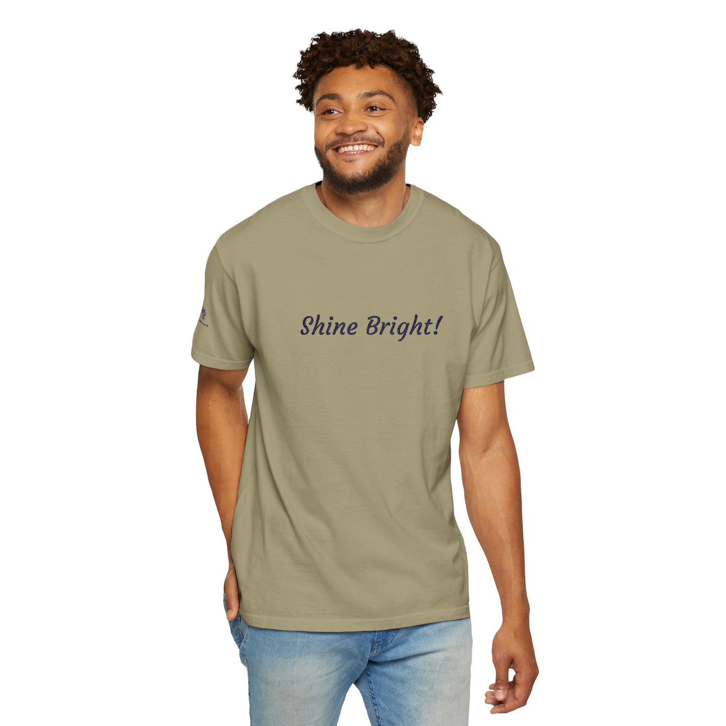Shine Bright! Inspirational Peace in a Pod Embroidered T-Shirt