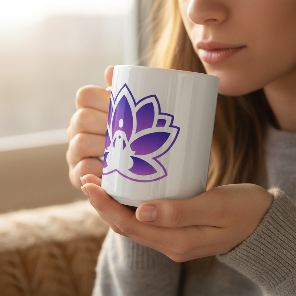 Peace in a Pod White 15oz Ceramic Mug