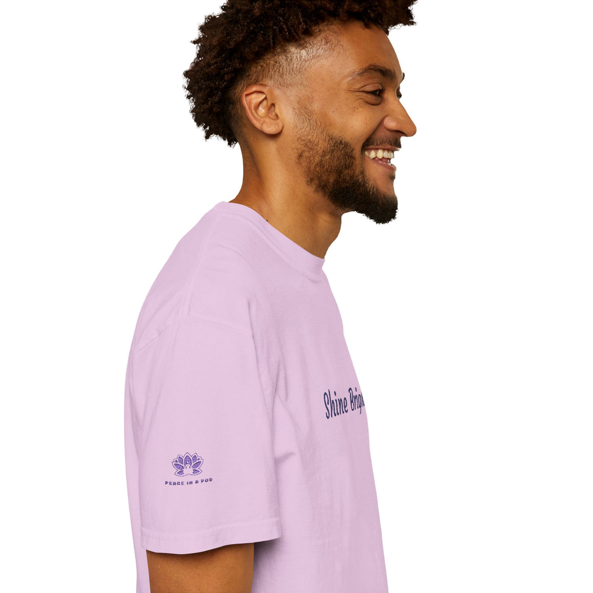 Shine Bright! Inspirational Peace in a Pod Embroidered T-Shirt
