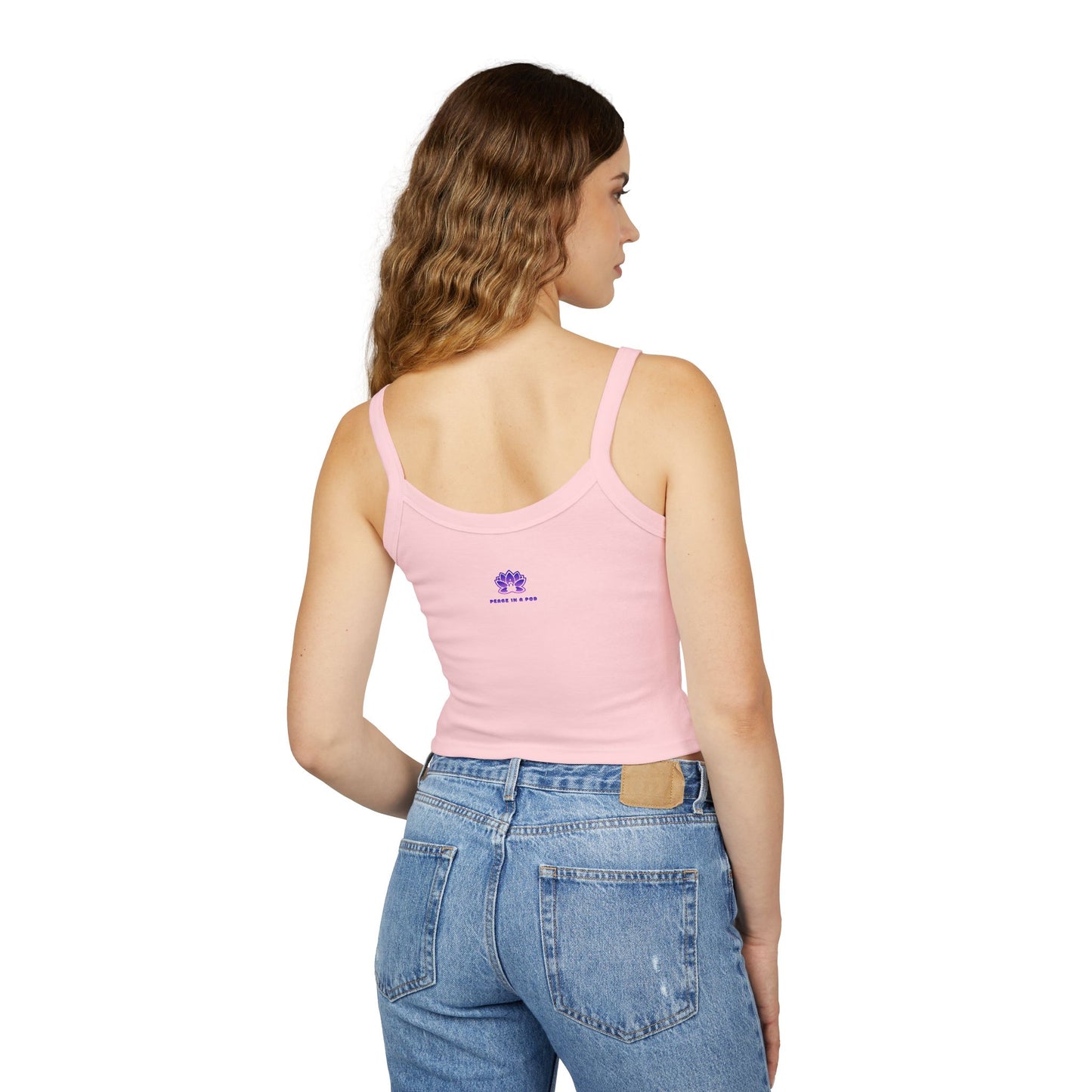 "I Am the Light" Peace in a Pod Spaghetti Strap Tank Top