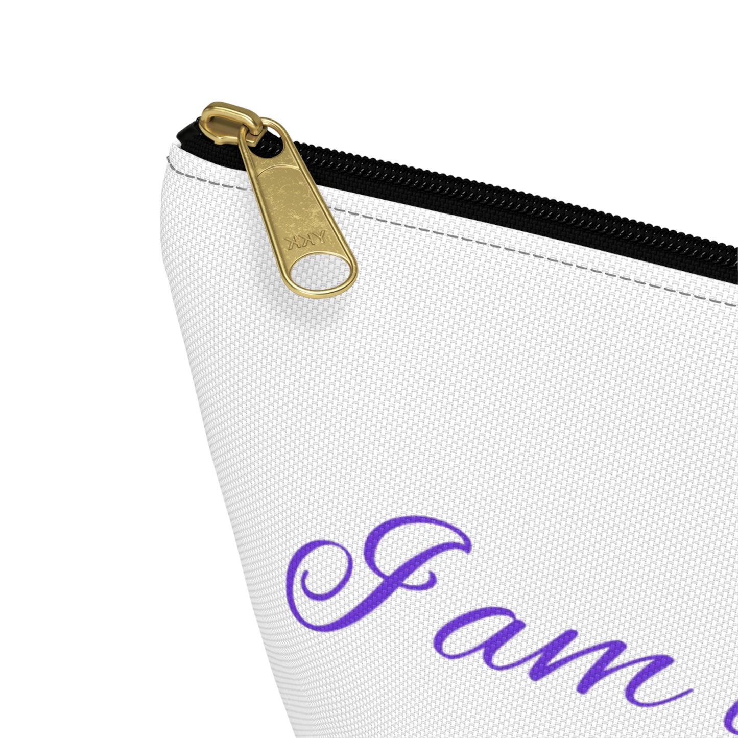 Accessory Pouch - "I am the light!" - Zen Storage, Travel Makeup Bag, Gift for Meditation, Yoga Essentials, Lotus Design