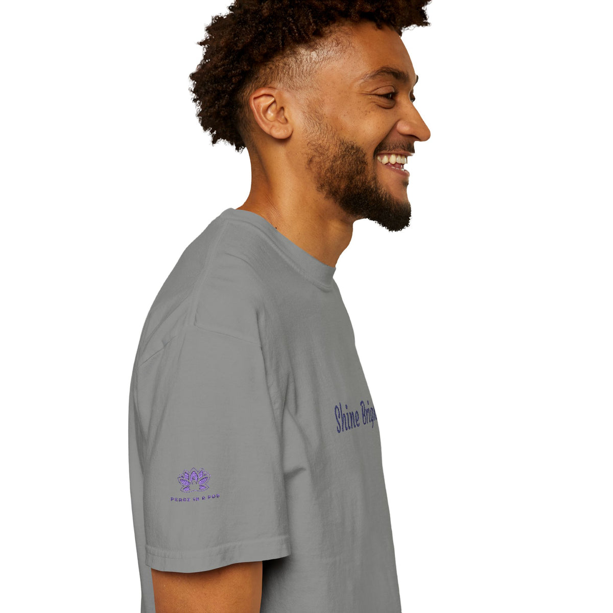 Shine Bright! Inspirational Peace in a Pod Embroidered T-Shirt