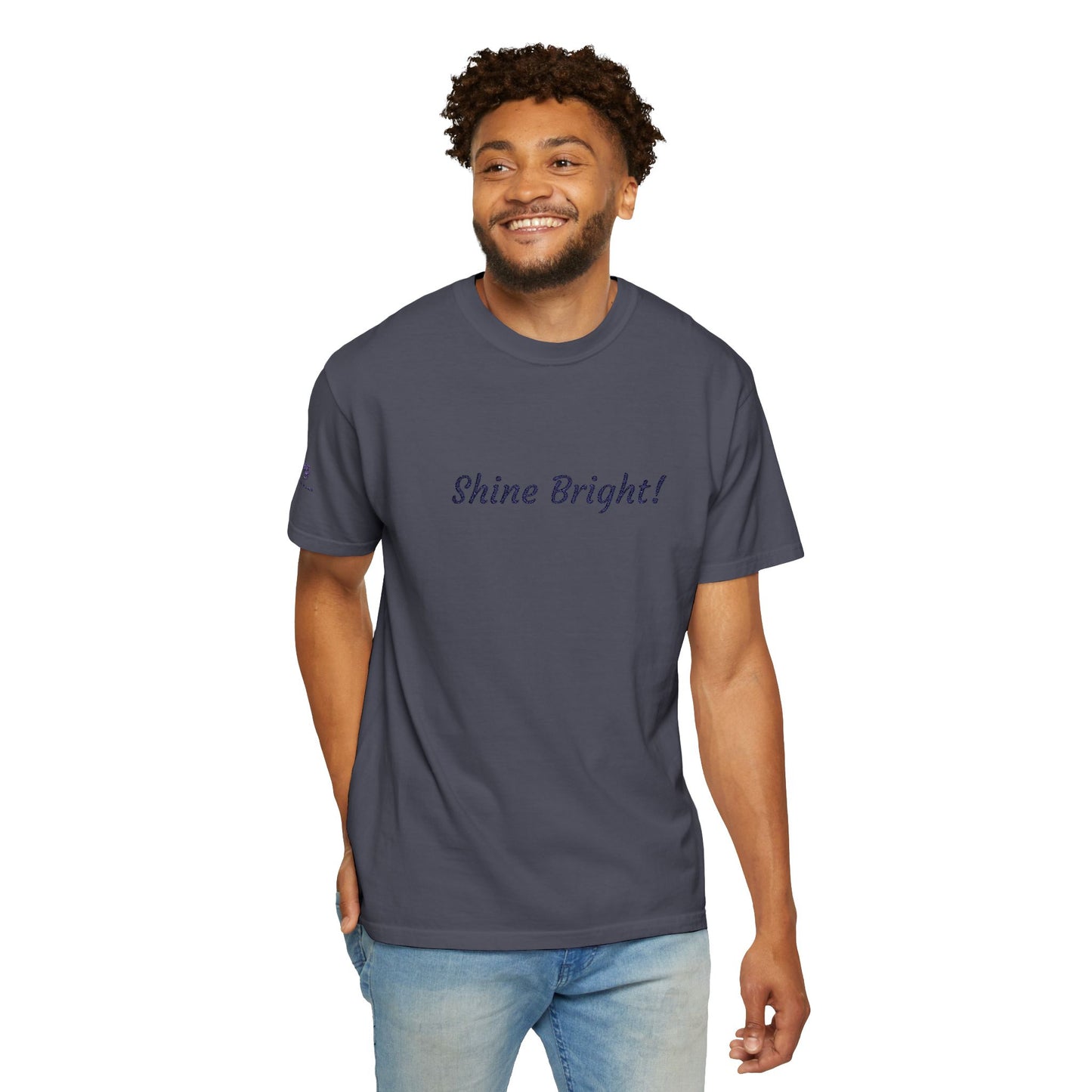 Shine Bright! Inspirational Peace in a Pod Embroidered T-Shirt