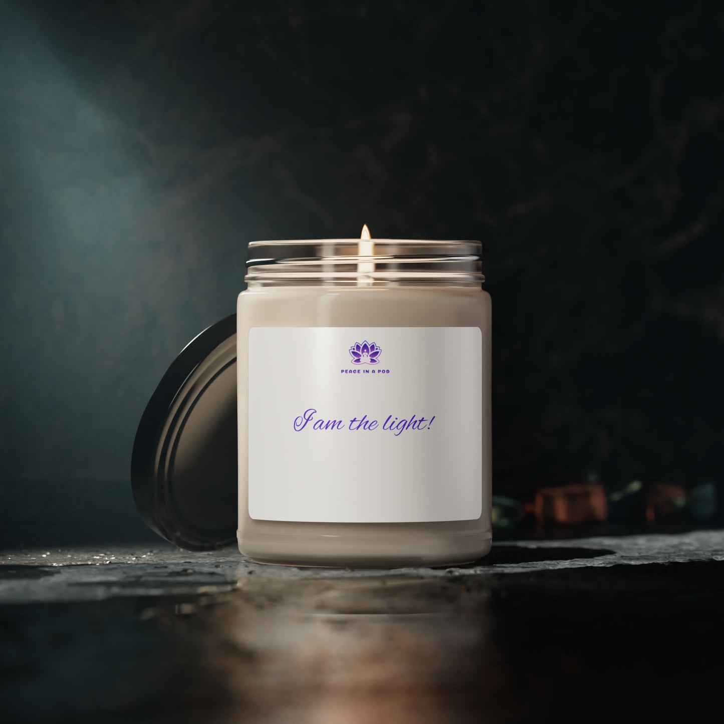 I Am the Light! Scented Soy Candle - 9oz - Calming Aromatherapy for Relaxation & Mindfulness