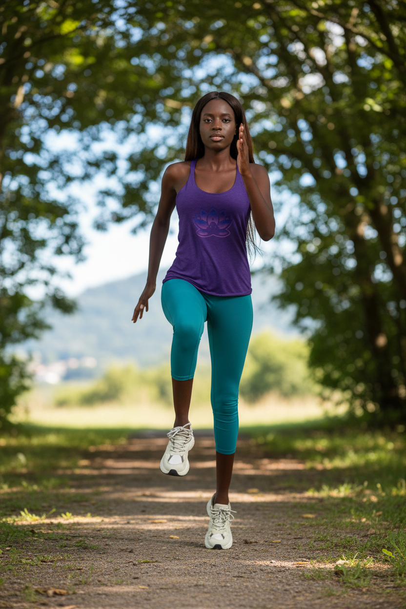 Peace in a Pod Racerback Tank Top | Next Level 6733 Purple Rush