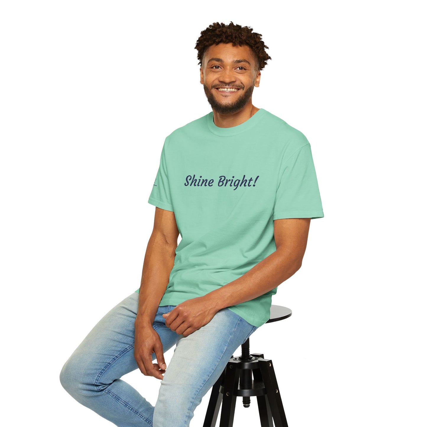 Shine Bright! Inspirational Peace in a Pod Embroidered T-Shirt