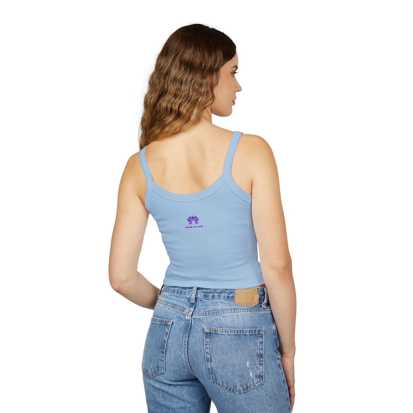 "I Am the Light" Peace in a Pod Spaghetti Strap Tank Top