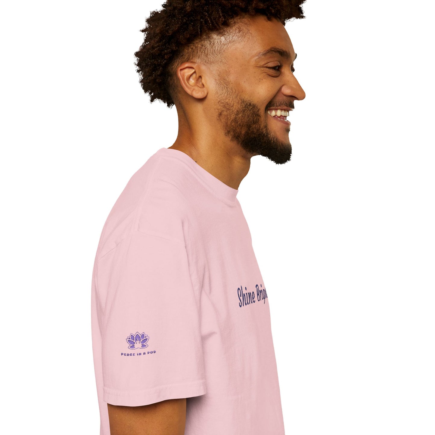 Shine Bright! Inspirational Peace in a Pod Embroidered T-Shirt