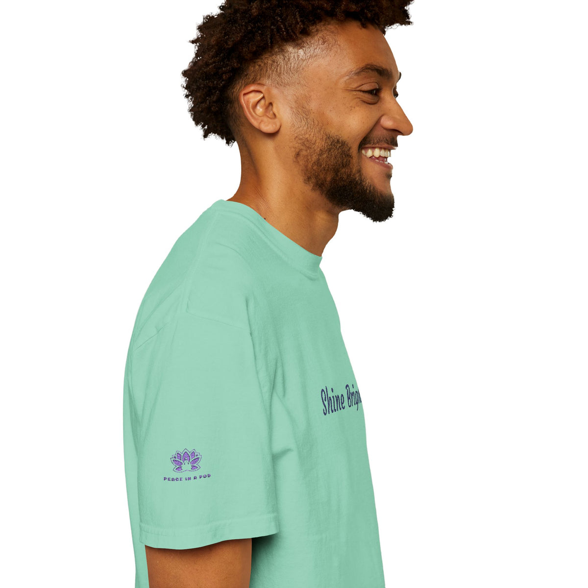 Shine Bright! Inspirational Peace in a Pod Embroidered T-Shirt