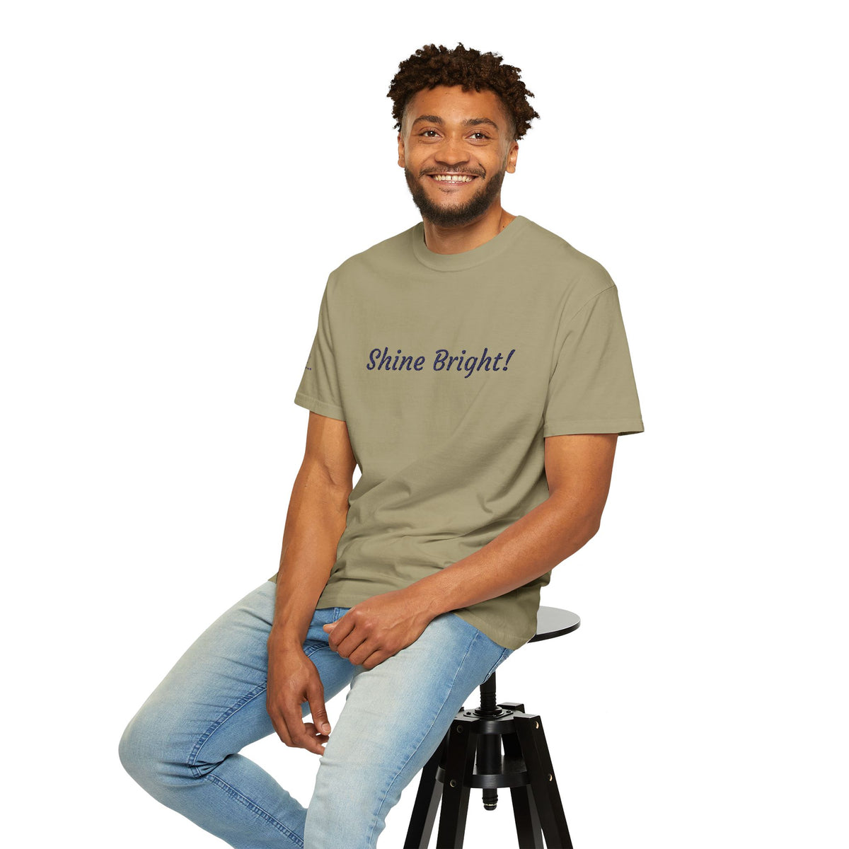 Shine Bright! Inspirational Peace in a Pod Embroidered T-Shirt