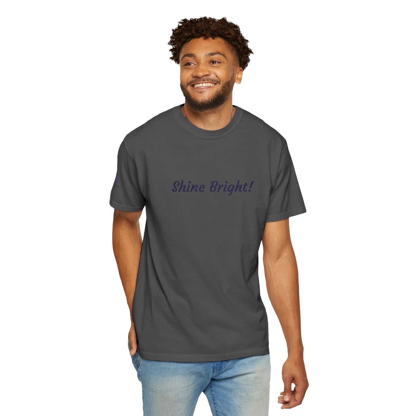 Shine Bright! Inspirational Peace in a Pod Embroidered T-Shirt