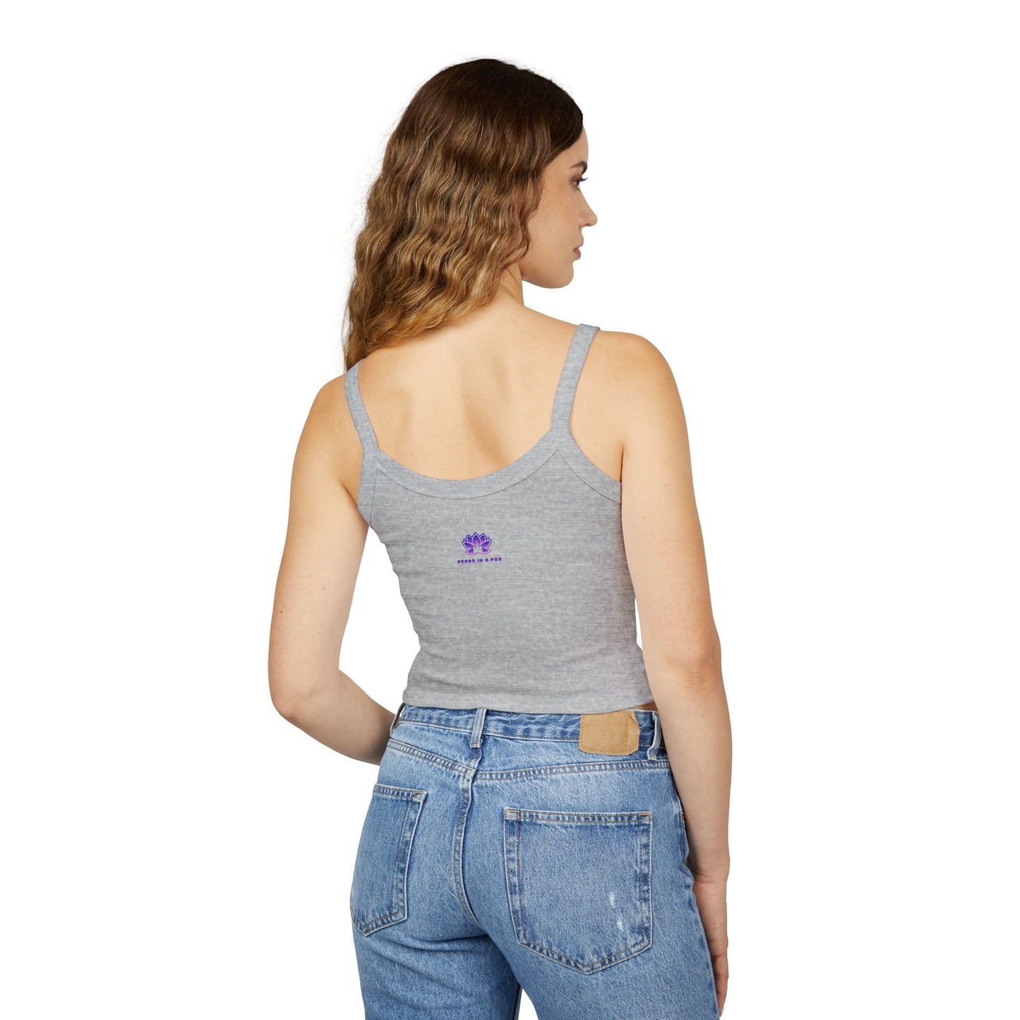 "I Am the Light" Peace in a Pod Spaghetti Strap Tank Top