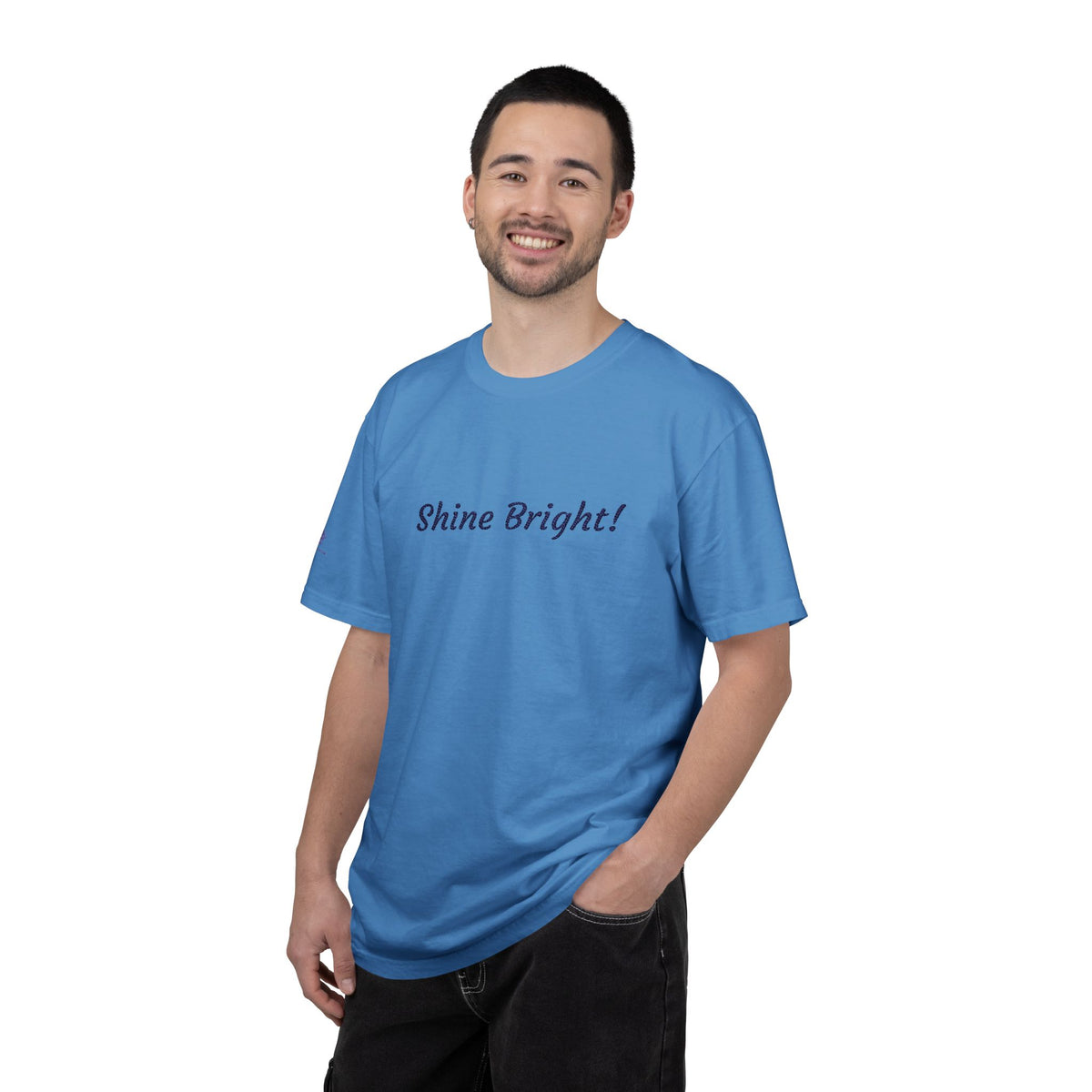 Shine Bright! Inspirational Peace in a Pod Embroidered T-Shirt