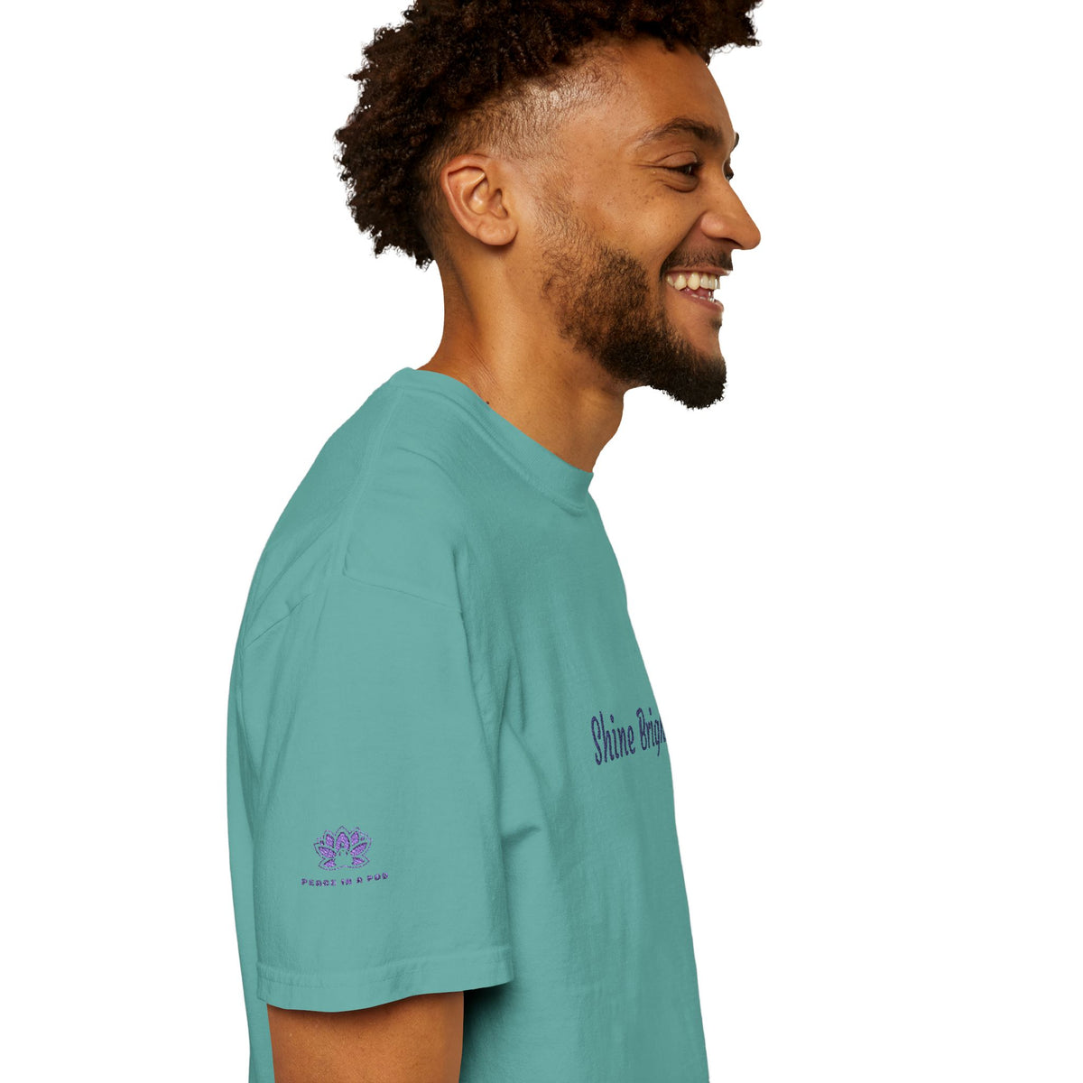 Shine Bright! Inspirational Peace in a Pod Embroidered T-Shirt