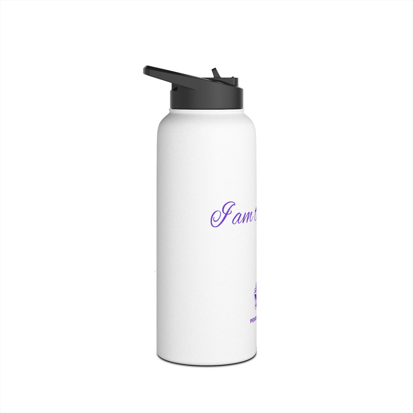 Inspirational Stainless Steel Water Bottle - "I Am the Light"