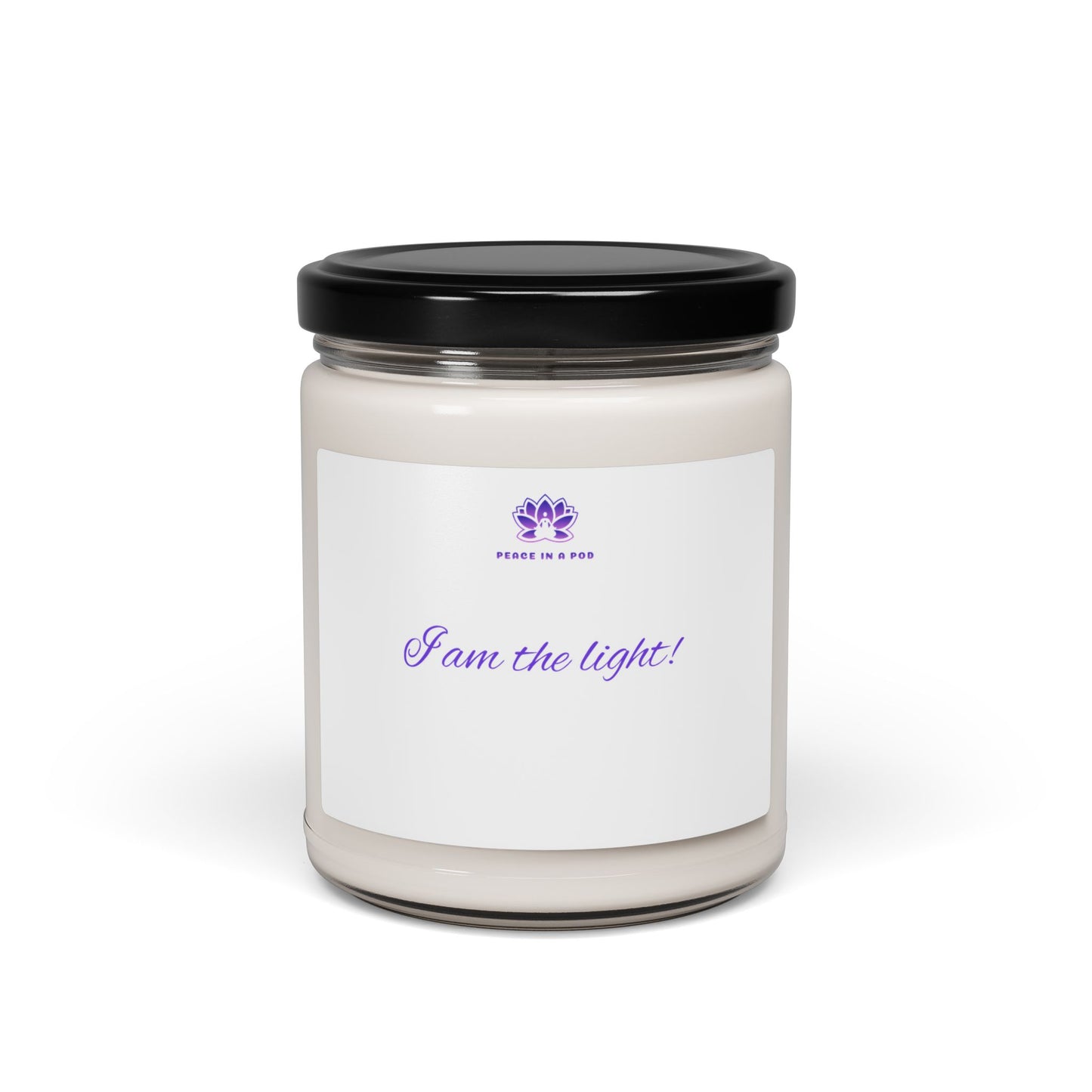 I Am the Light! Scented Soy Candle - 9oz - Calming Aromatherapy for Relaxation & Mindfulness