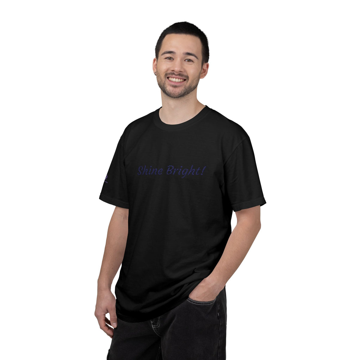 Shine Bright! Inspirational Peace in a Pod Embroidered T-Shirt