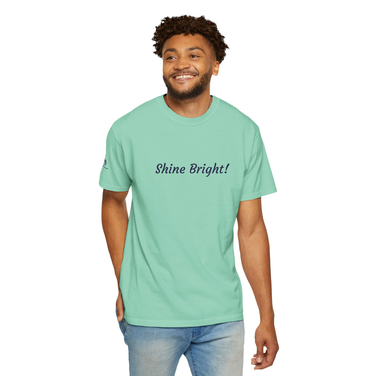 Shine Bright! Inspirational Peace in a Pod Embroidered T-Shirt