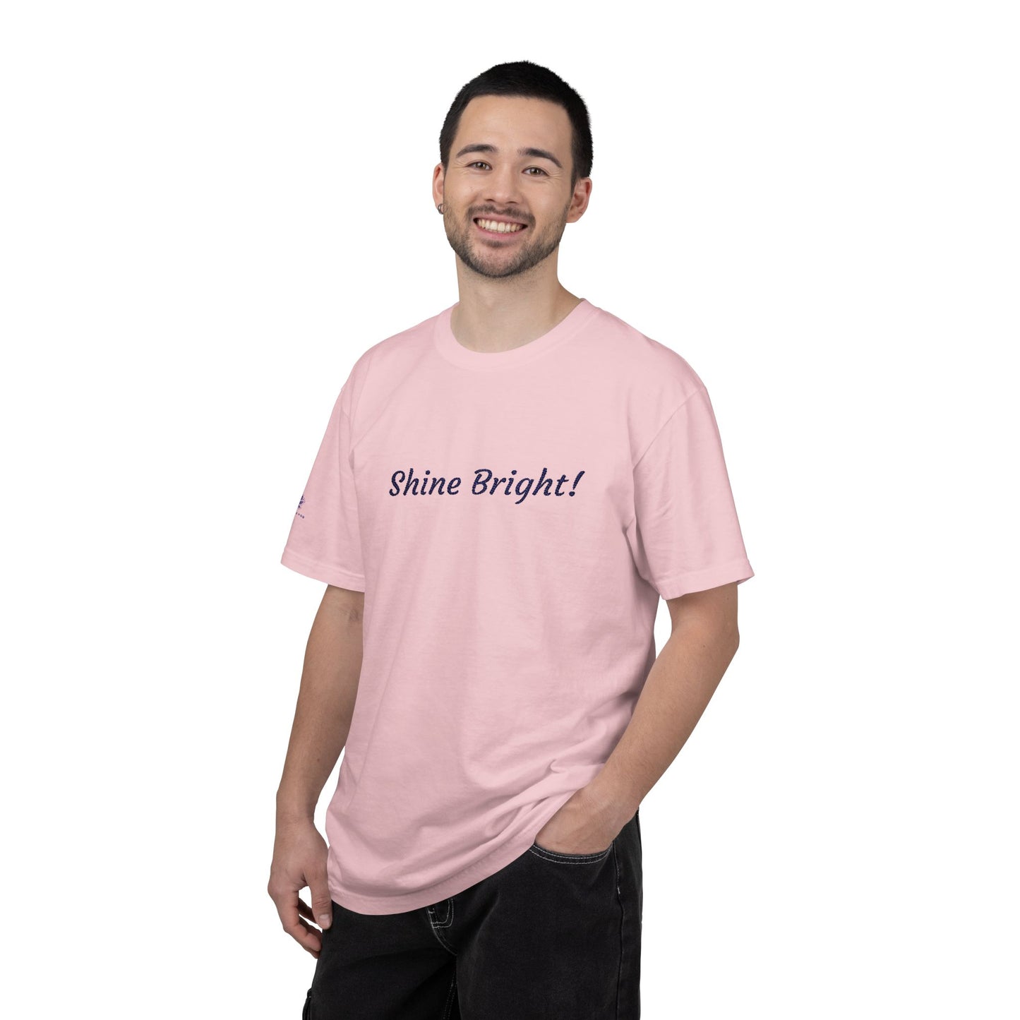 Shine Bright! Inspirational Peace in a Pod Embroidered T-Shirt