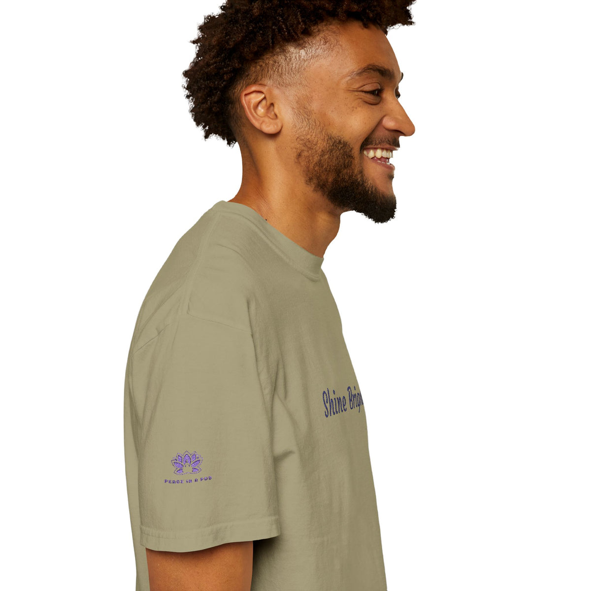 Shine Bright! Inspirational Peace in a Pod Embroidered T-Shirt