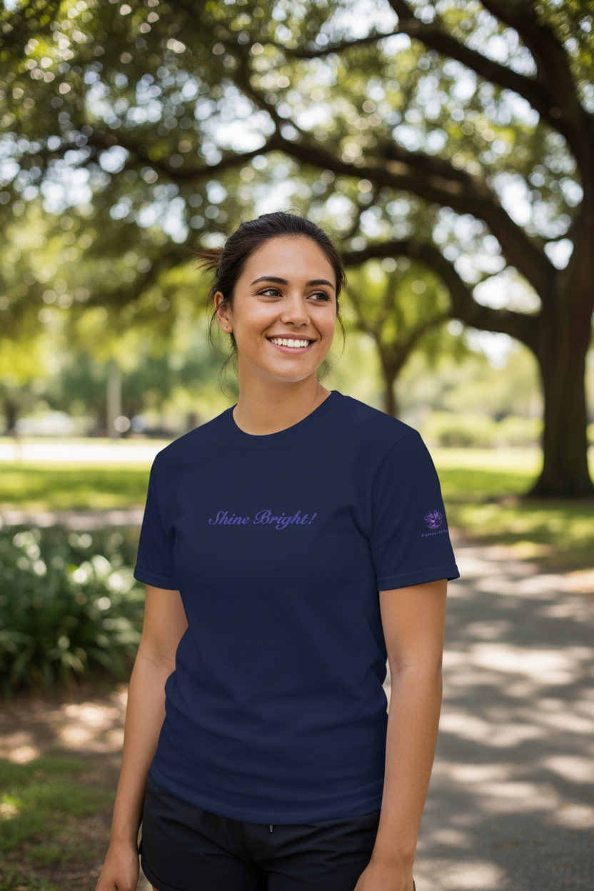 Peace in a Pod "Shine Bright!" Premium Unisex Crewneck T-shirt | Bella + Canvas 3001