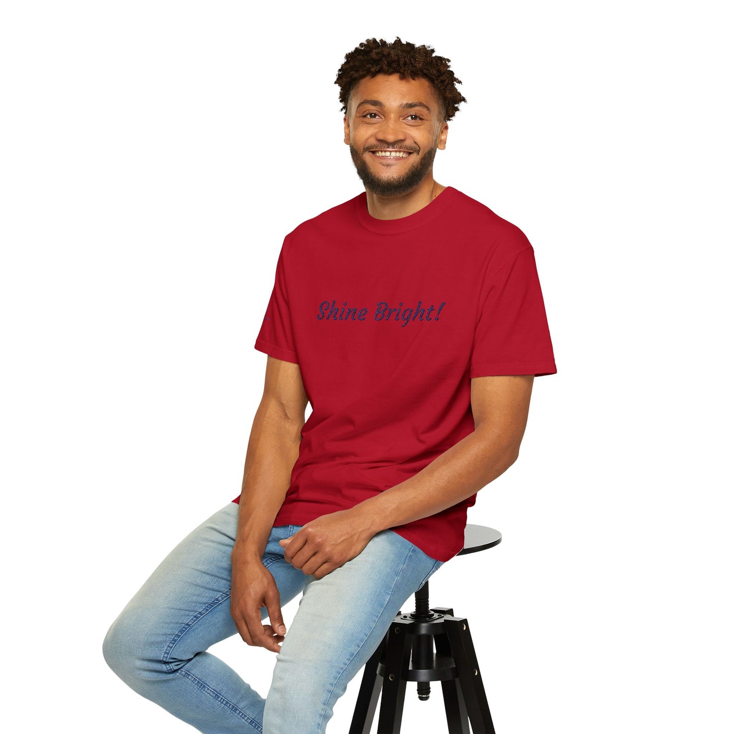 Shine Bright! Inspirational Peace in a Pod Embroidered T-Shirt