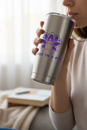 Peace in a Pod Inspiring Lotus 20oz Tumbler -  Perfect for Mindfulness & Yoga