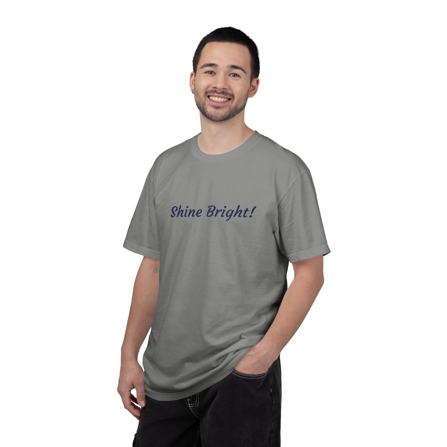 Shine Bright! Inspirational Peace in a Pod Embroidered T-Shirt
