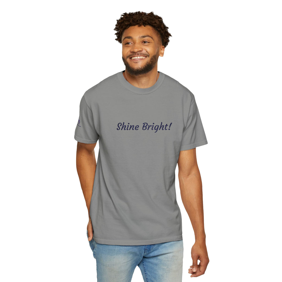 Shine Bright! Inspirational Peace in a Pod Embroidered T-Shirt