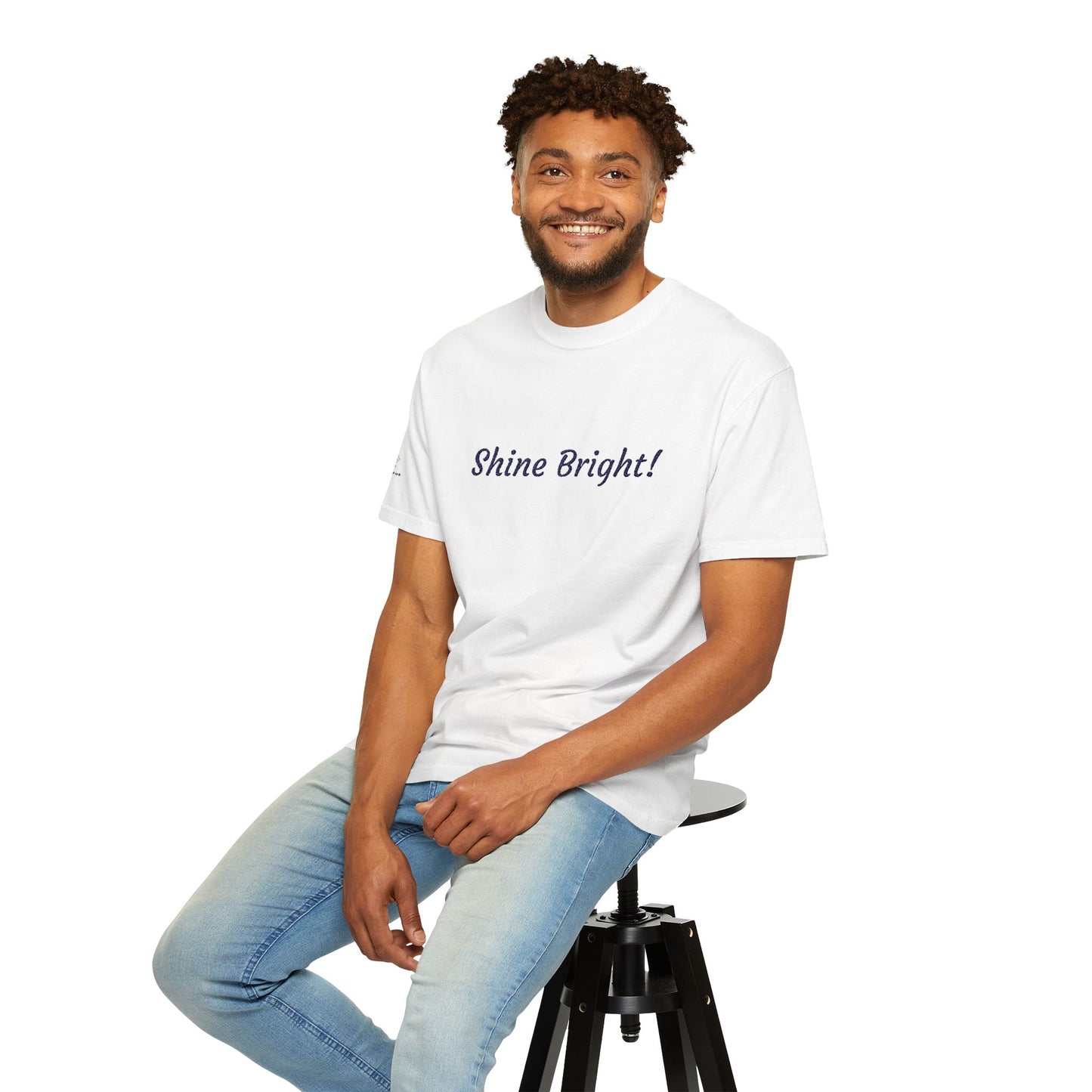 Shine Bright! Inspirational Peace in a Pod Embroidered T-Shirt