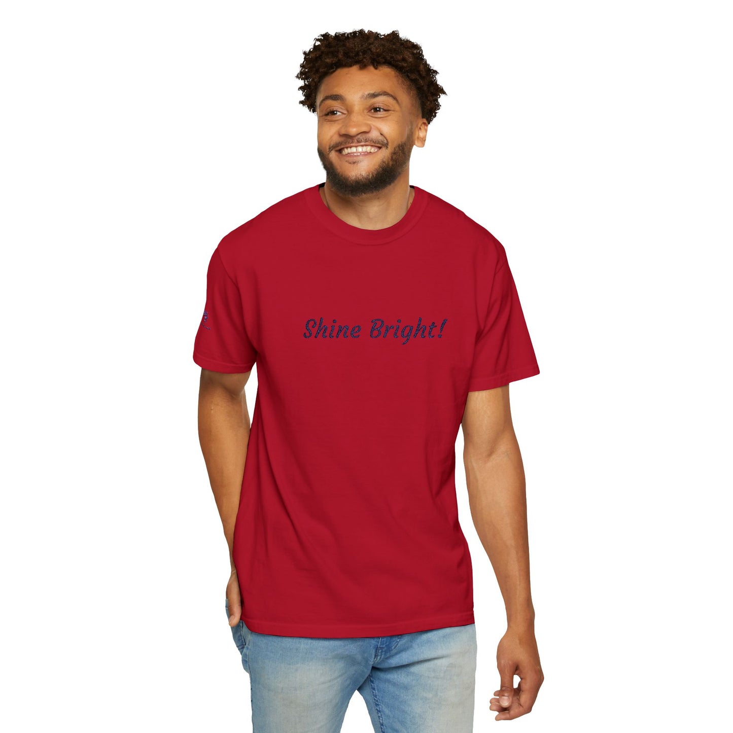 Shine Bright! Inspirational Peace in a Pod Embroidered T-Shirt