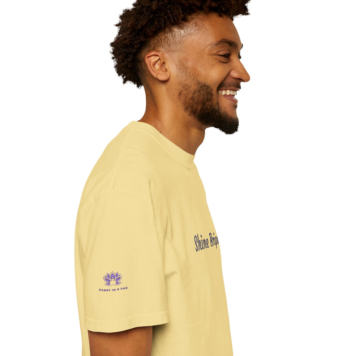 Shine Bright! Inspirational Peace in a Pod Embroidered T-Shirt