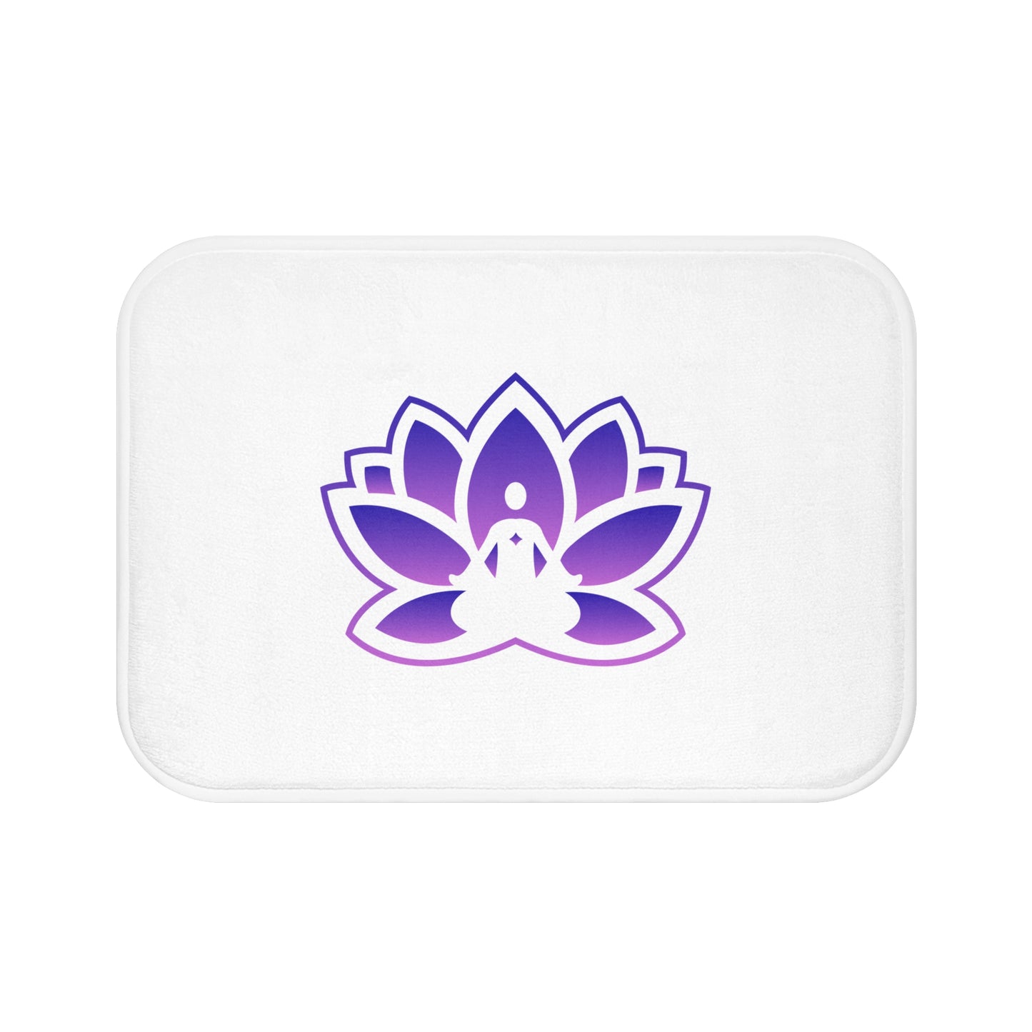 Serene Peace in a Pod Lotus Bath Mat - Calming Decor for Meditation & Relaxation