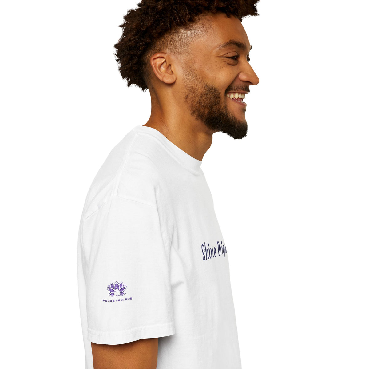 Shine Bright! Inspirational Peace in a Pod Embroidered T-Shirt