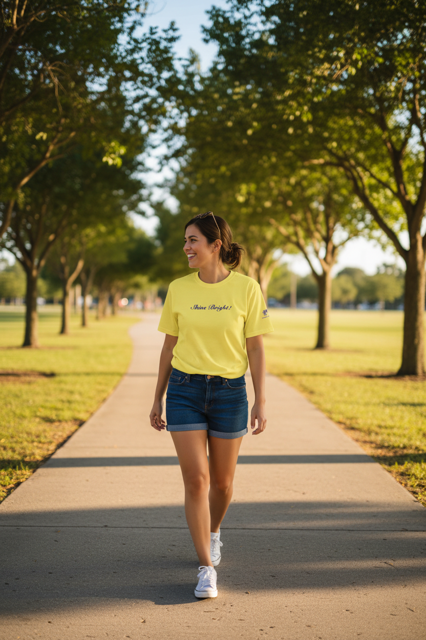 Peace in a Pod "Shine Bright!" Premium Unisex Crewneck T-shirt | Bella + Canvas 3001