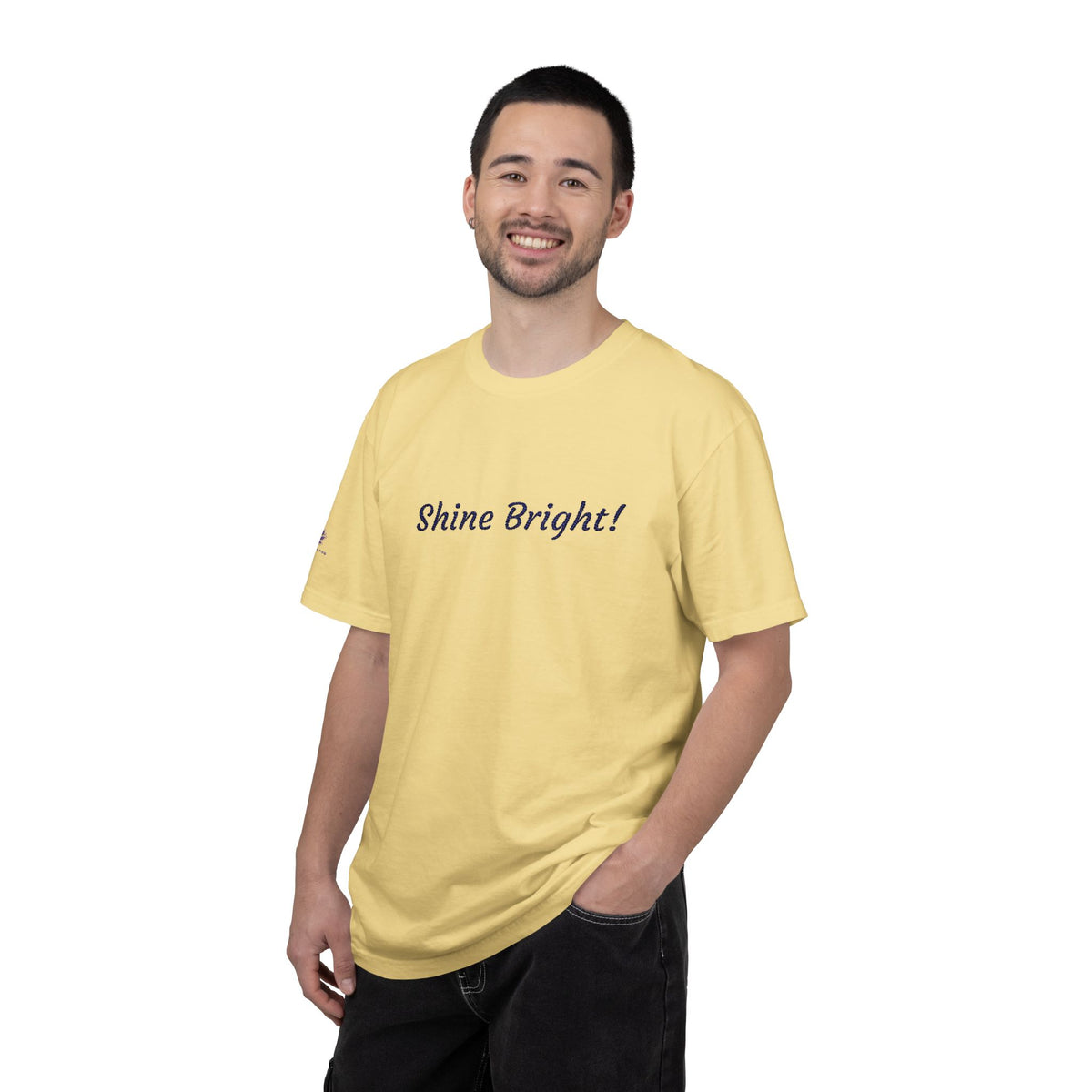 Shine Bright! Inspirational Peace in a Pod Embroidered T-Shirt