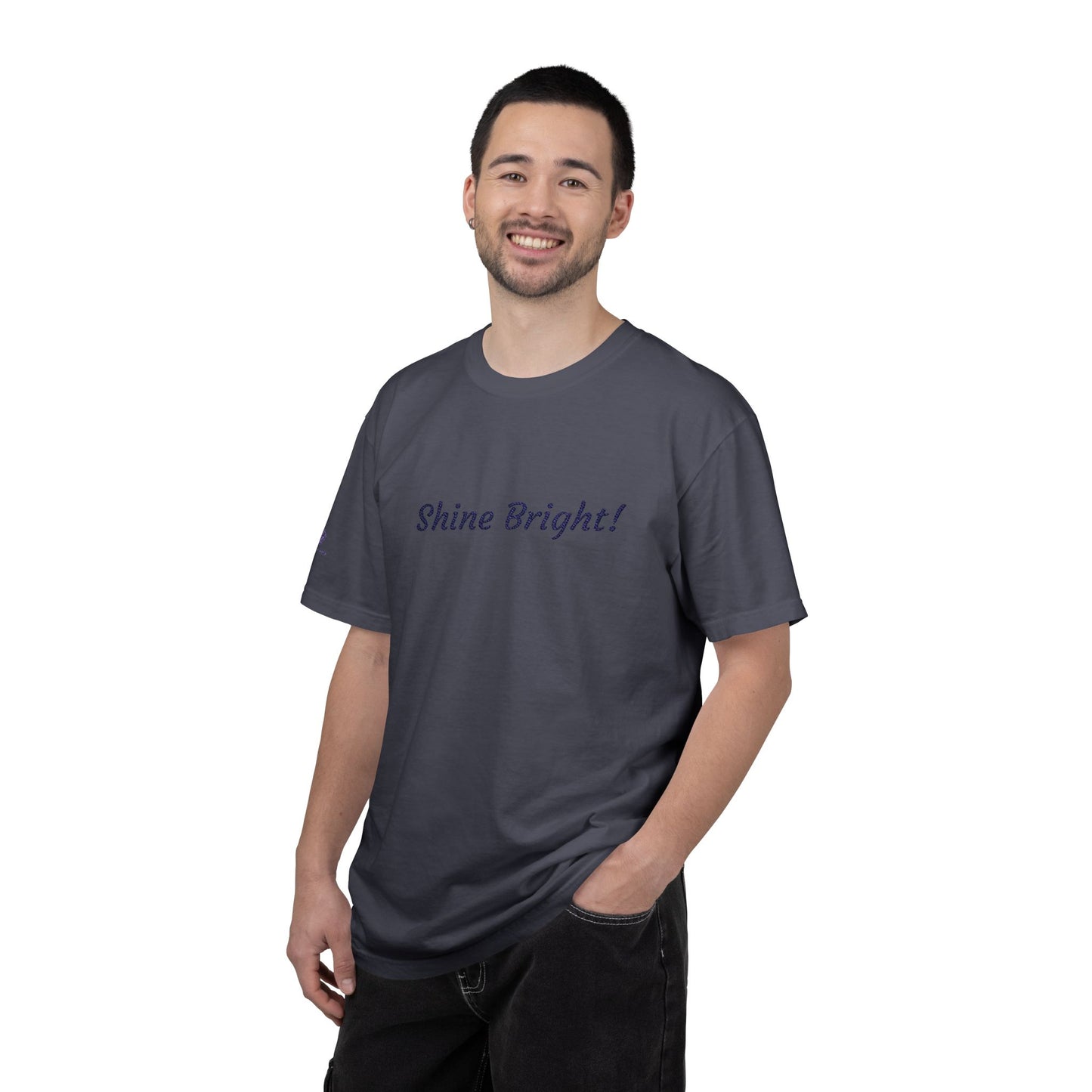 Shine Bright! Inspirational Peace in a Pod Embroidered T-Shirt