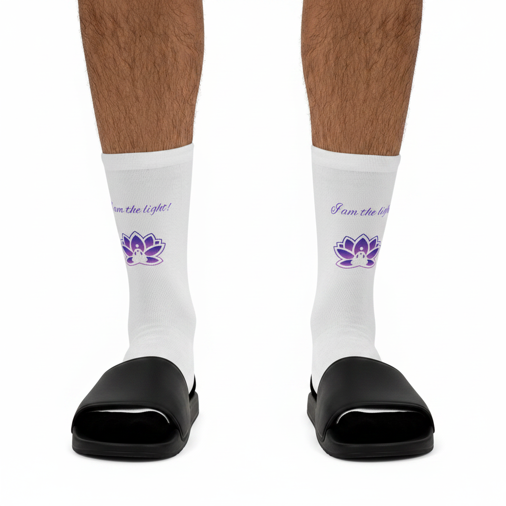 Peace in a Pod "I am the Light!" Inspirational Socks - Eco-Friendly Footwear