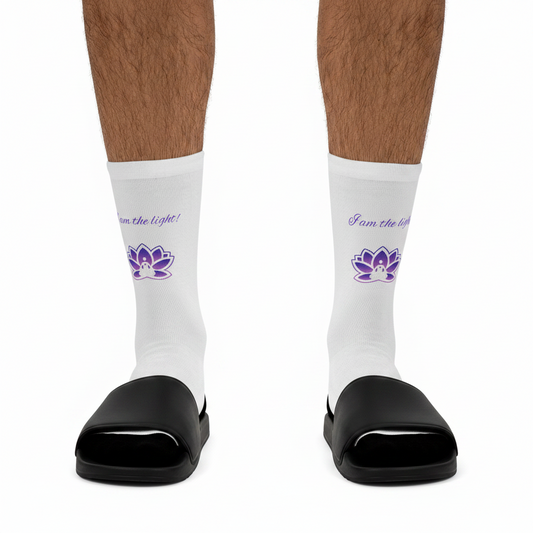Peace in a Pod "I am the Light!" Inspirational Socks - Eco-Friendly Footwear