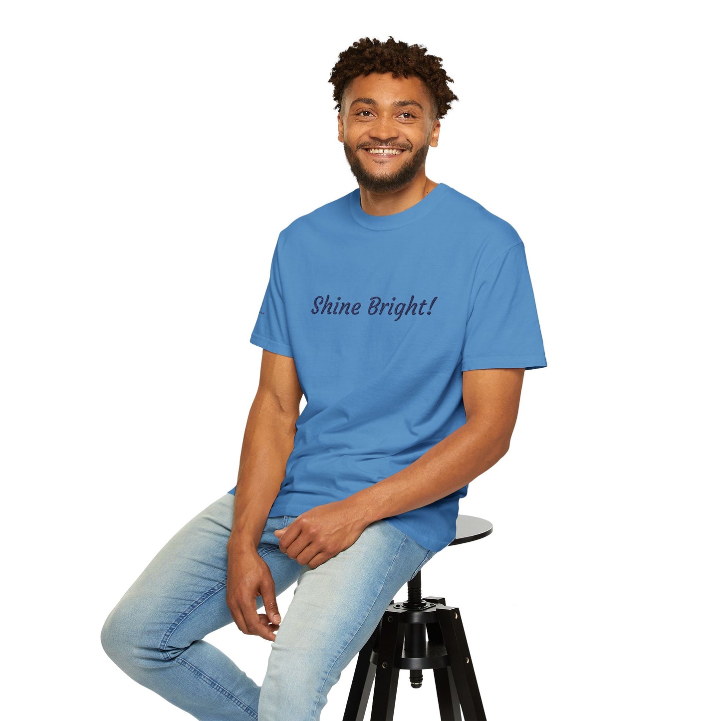 Shine Bright! Inspirational Peace in a Pod Embroidered T-Shirt