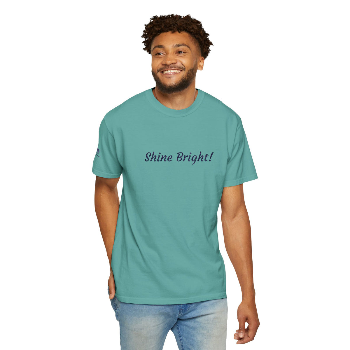 Shine Bright! Inspirational Peace in a Pod Embroidered T-Shirt