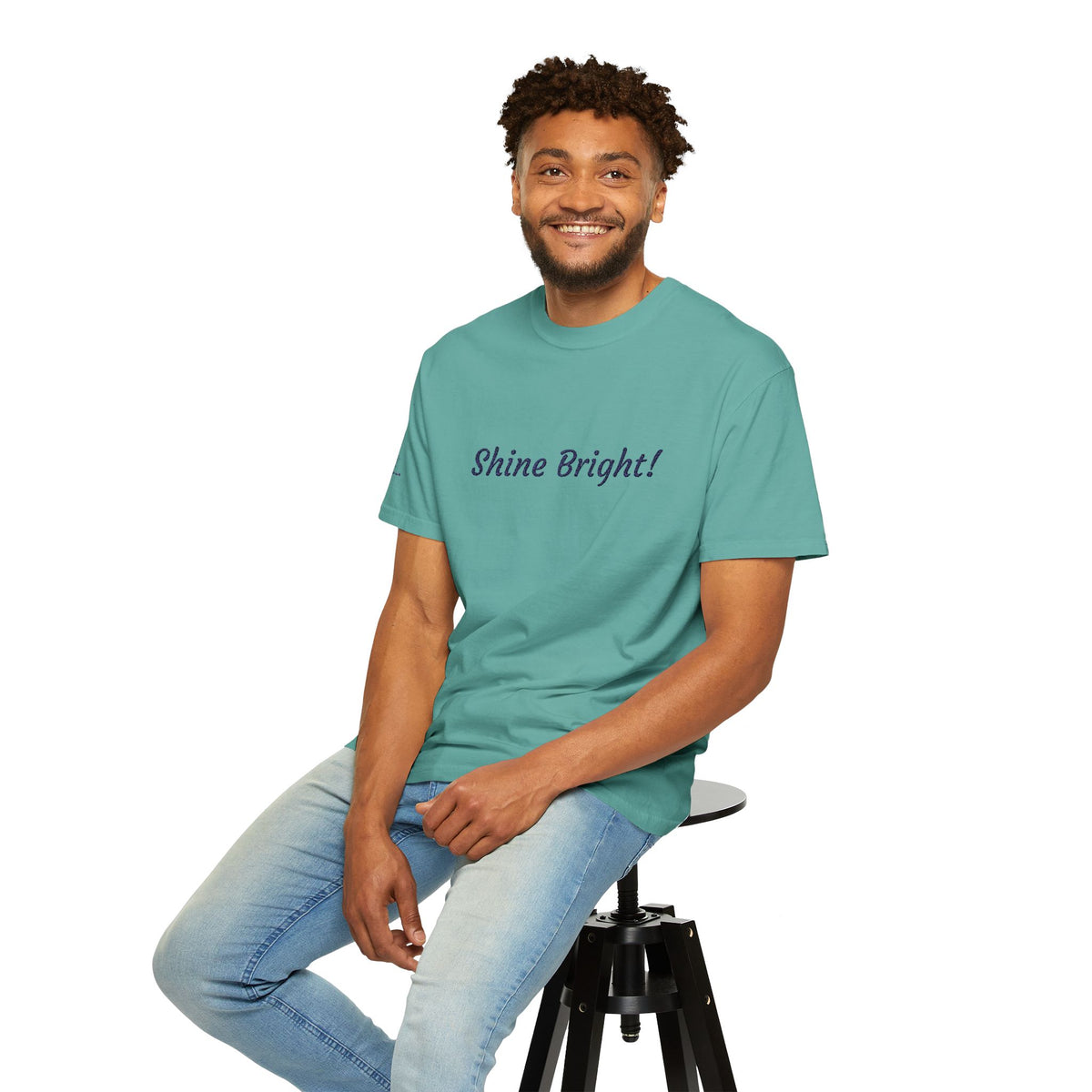 Shine Bright! Inspirational Peace in a Pod Embroidered T-Shirt