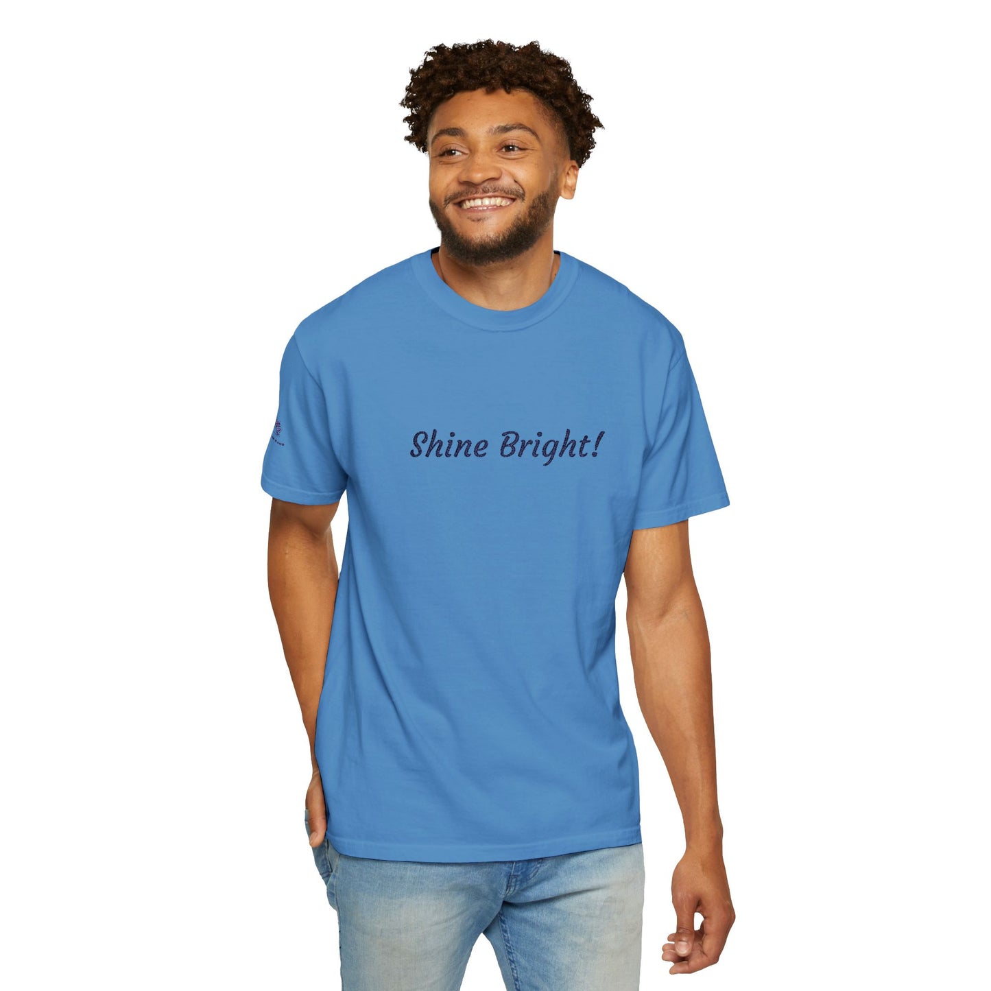 Shine Bright! Inspirational Peace in a Pod Embroidered T-Shirt