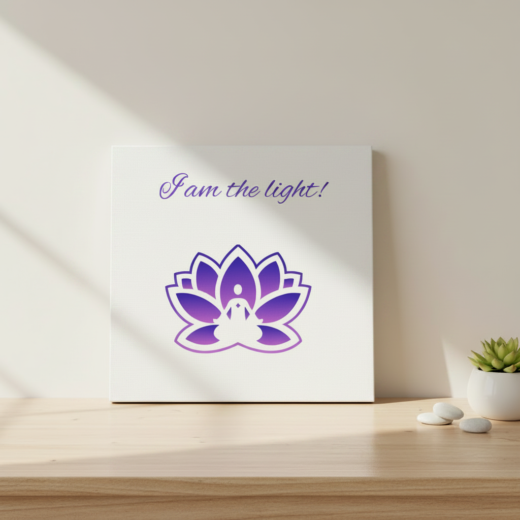 Peace in a Pod "I am the light!" Canvas 20x20 cm / 8x8″